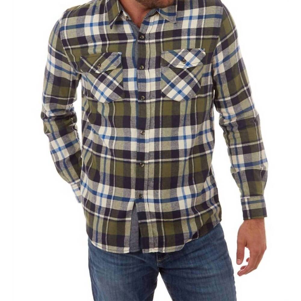 NEW PX easton flannel shirt in olive